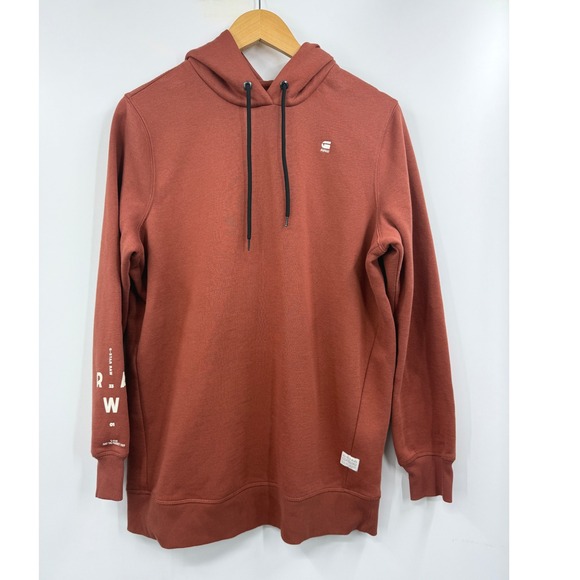 G-Star‎ RAW Graphic Hoodie Pullover Sweatshirt Drawstring Womens Medium - Picture 1 of 11